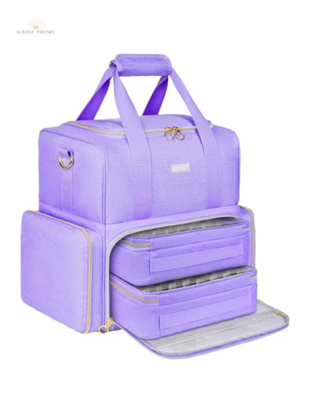 Nail Polish Organizer Bag Holds 80 Bottles, Portable Storage Case for Nail